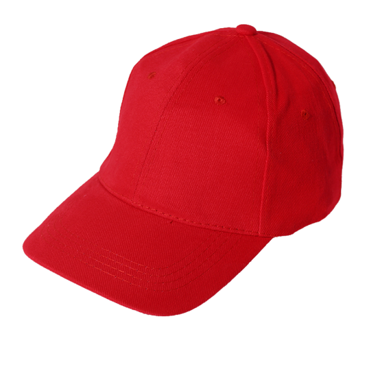 כובע 6 פאנל בצבע אדום