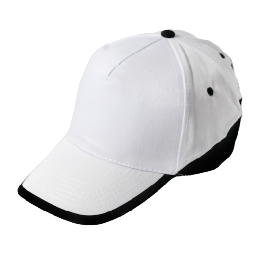 כובע בצבע שחור עם לבן