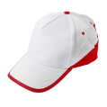 כובע משולב לבן אדום